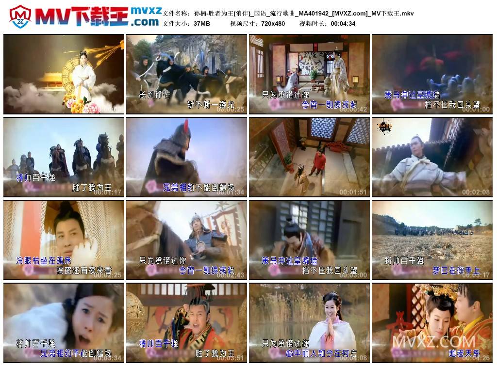 孙楠-胜者为王(消伴)_国语_流行歌曲_MA401942